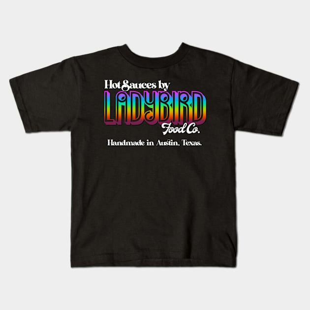 Ladybird Food Co. Rainbow Gradient Logo Kids T-Shirt by Ladybird Food Co.